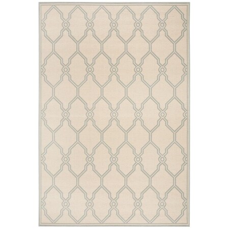 Safavieh Linden 100 4 x 6 ft. Rectangle Area Rug Cream & Aqua LND124L-4